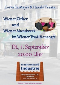 Wiener Zither & Wiener Mundwerk im Industrie@Traditionscafe Industrie