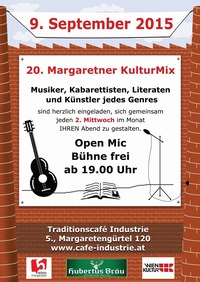 Der zwanzigste Margaretner-KulturMix im Industrie@Traditionscafe Industrie