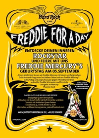 Freddie For A Day: Hard Rock Cafe Wien lässt Freddie Mercury hochleben@Hard Rock Cafe Vienna