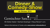 Dinner & Comedy-Show@Wiener Rathauskeller