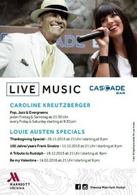 Thanksgiving Special@Cascade Bar im Vienna Marriott Hotel