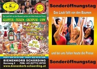 SONDERÖFFNUNGSTAG: Bei uns fallen die Preise und von den Bäumen das Laub ;-)@Bienenkorb Schärding