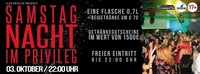 SAMSTAG NACHT IM PRIVILEG ✪ 03.10. ✪@Club Privileg