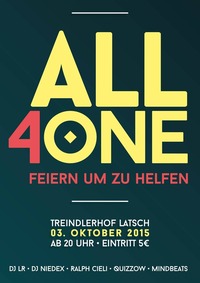 ALL 4 ONE - Feiern um zu helfen@Treindlerhof Latsch