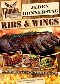 - - - RIBS & WINGS - - -@Gabriel Entertainment Center