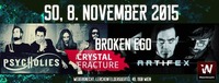 Broken Ego, Psycholies (IT), Artifex (IT), Crystal Fracture @Weberknecht