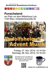 Punschstand mit Rudolfsheimer Adventmusik