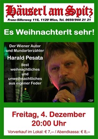 Harald Pesata - Es Weihnachterlt sehr!@Gasthaus Häuserl am Spitz