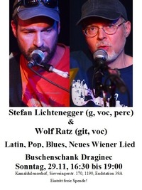 Licht & Wolf: 2 Liedermacher beim Heurigen