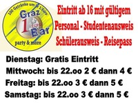 WIR SIND GEWACHSEN@1 EURO BAR