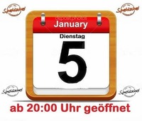 DIENSTAG 5. Jänner geöffnet