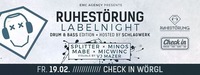 RUHESTÖRUNG LABELNIGHT - Drum & Bass Edition by Schlagwerk@Check in