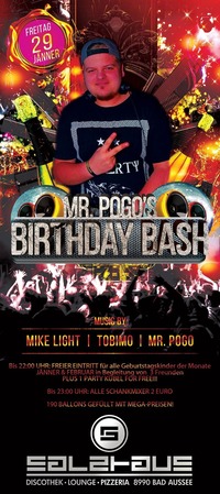 MR POGO BIRTHDAY BASH !