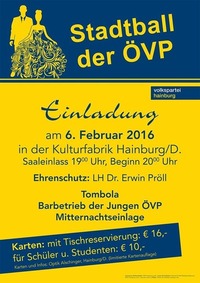 Stadtball der ÖVP Hainburg@Kulturfabrik