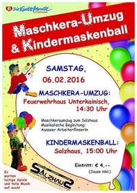 KINDERMASKENBALL@Salzhaus