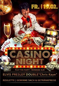 Casino Night mit Elvis Presley Double@Mondsee Alm