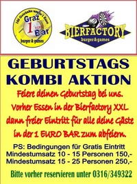 GEBURTSTAGS KOMBI@1 EURO BAR