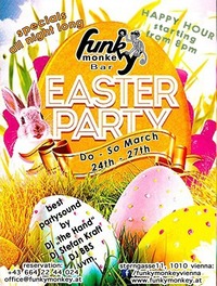 Saturday ☼ Funky Easter - we love bunny's ☼ March 26th, 2016@Funky Monkey