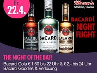 Bacardi Nightflight mit Djane Ginny@Maurer´s