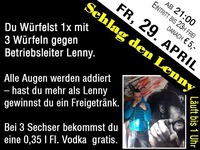 Schlag den Lenny – Würfeln@Partymaus Wörgl