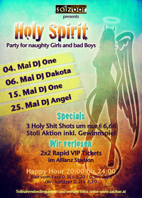 *Holy Spirit* Im Mai ist uns nichts heilig@Salzbar