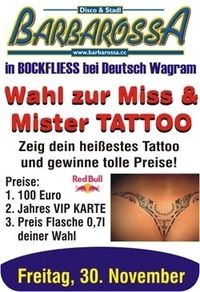 Wahl zur Miss & Mister Tattoo@La Bomba