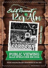 EM 2016 Public Viewing@12er Alm Bar