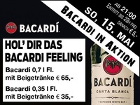 Party vor dem Feiertag - Bacardi in Aktion@Partymaus Wörgl