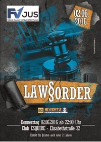 »Law&Order« - Offizielle Party der FV-Jus