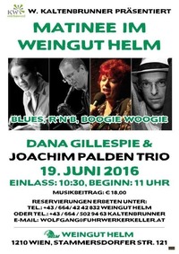 Dana Gillespie & The Joachim Palden Trio@Weingut Helm