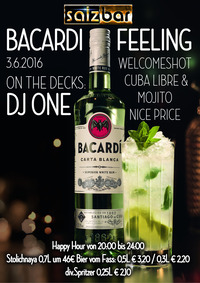 BACARDI FEELING mit DJ ONE@Salzbar