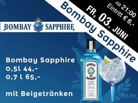 Bombay Sapphire in Aktion