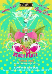 Bacardi Beach Party mit DJane Lady Dee@Salzbar
