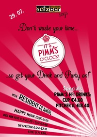 It´s Pimm´s O´Clock mit Resident DJ Angel @Salzbar@Salzbar