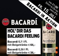 Bacardi in Aktion@Partymaus Wörgl