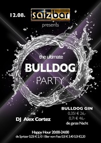 Bulldog Gin Party mit DJ Alex Cortez @Salzbar@Salzbar