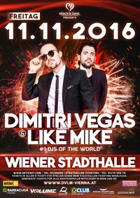 Electric Love Festival presents: Dimitri Vegas & Like Mike@Wiener Stadthalle