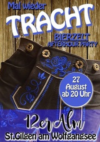 Mal wieder Tracht ;-)@12er Alm Bar