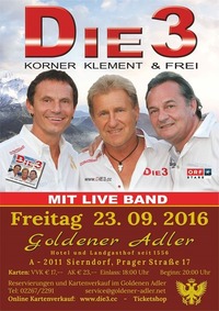 Die 3 - Korner, Klement & Frei@Goldener Adler