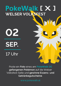 PokeWalk [X] am Welser Volksfest@Welser Innenstadt