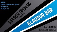 Season Opening 2016/2017 @Klausur Bar