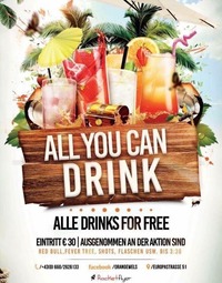 All You Can Drink Samstag 