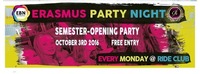 Erasmus Party Night - Semester Opening Party@Ride Club