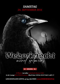 Weberknecht wird schwarz (Gothic, Dark Electro, EBM, 80er, Crossover)@Weberknecht