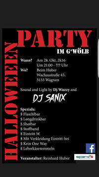 Halloweenparty im G'Wölb