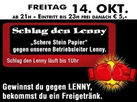 Schlag den Lenny – Schere Stein Papier@Partymaus Wörgl