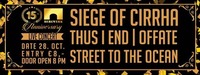 LIVE Siege of Cirrha w/ Thus I End &ofFate &Street to the Ocean@Bergwerk