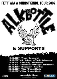 Alkbottle-Fett wia a Christkindl Tour 2007@Spinnerei