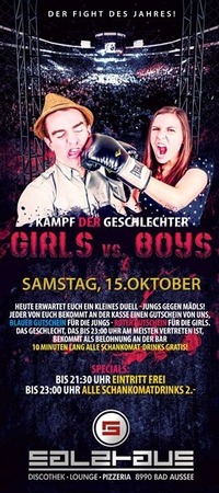 GIRLS vs. BOYS - KAMPF der Geschlechter@Salzhaus