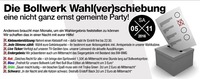 Die Bollwerk Wahl(ver)schiebung – eine nicht ganze ernst gemeint@Bollwerk